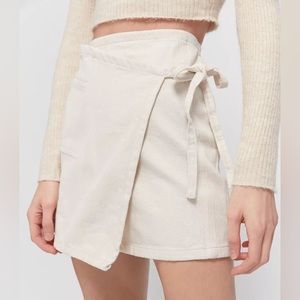Urban Outfitters Tie Wrap Mini Skirt